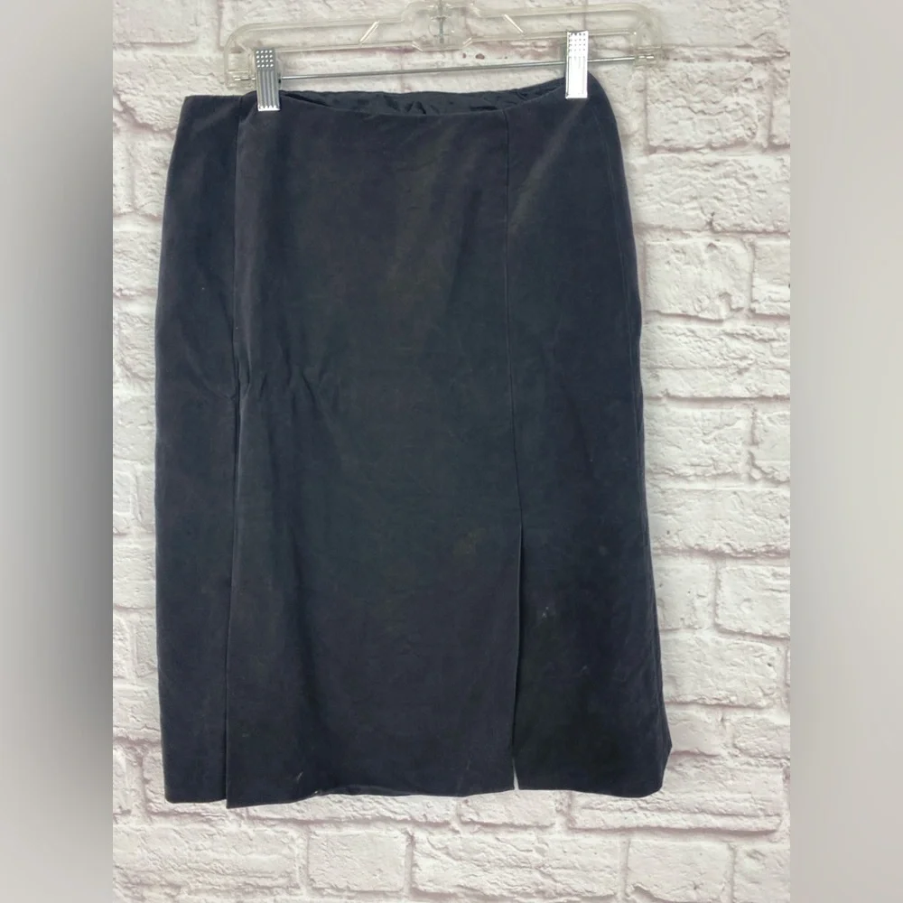 Carlisle Black Silk Vintage Pencil Skirt‎ Size 6
